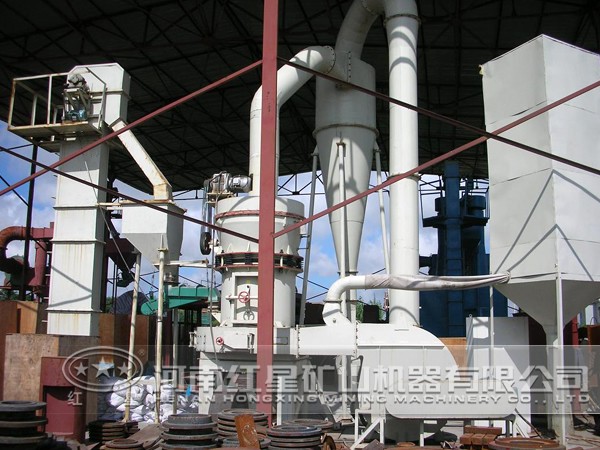 熔渣磨粉現(xiàn)場