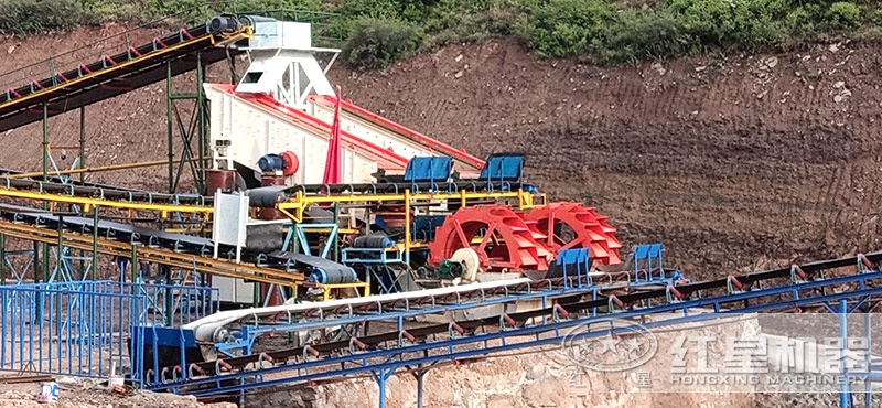 砂子含泥量高用什么設(shè)備，一套水洗沙子生產(chǎn)線完整配置及視頻