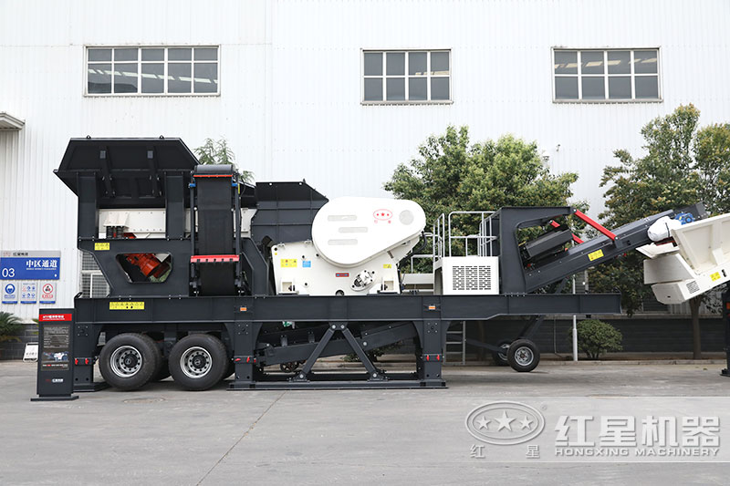 移動破碎機+顎式破碎機