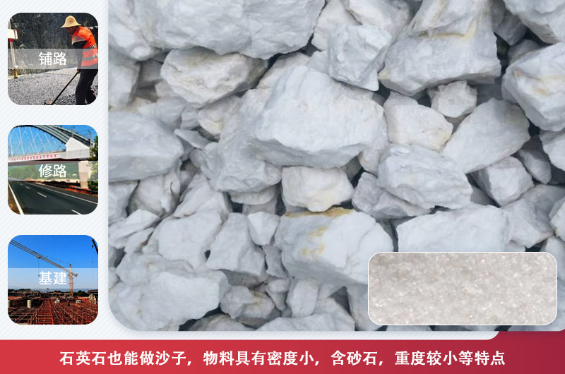 石英砂可以代替河沙嗎？石英砂打砂機設備類型