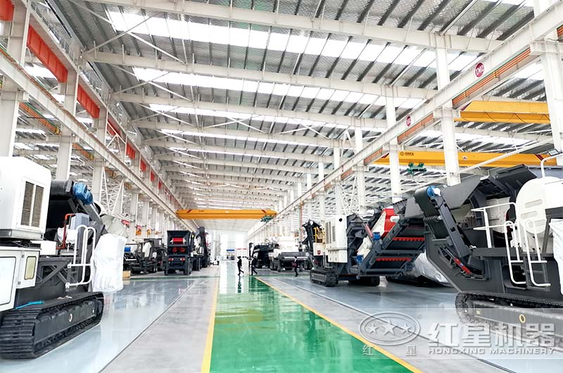 紅星機(jī)器履帶移動(dòng)破石機(jī)廠家歡迎大家參觀考察