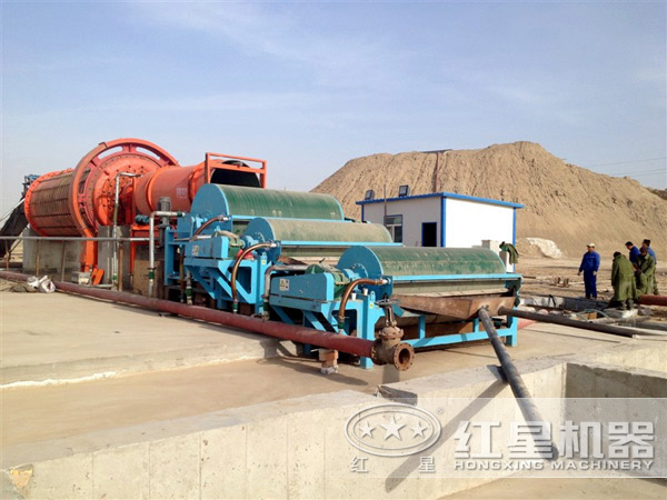 紅星磁選機(jī)工作現(xiàn)場