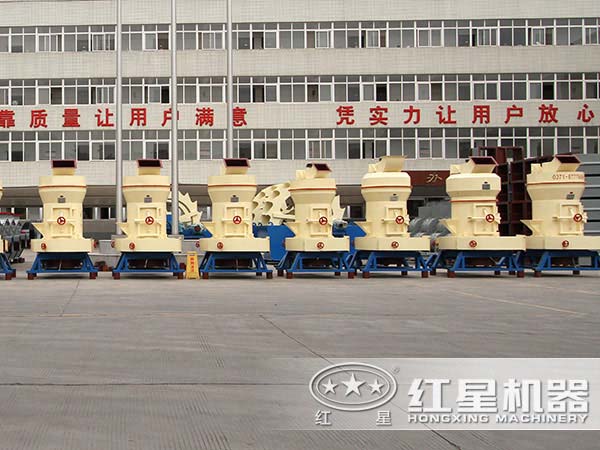 紅砂巖雷蒙磨粉機廠區(qū)圖