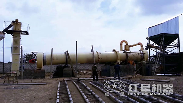 鉬礦選礦回轉(zhuǎn)窯實(shí)拍