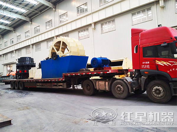 石粉洗砂機(jī)發(fā)貨現(xiàn)場