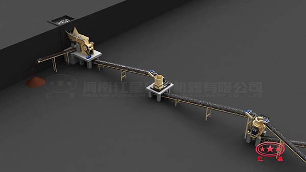 石料破碎生產(chǎn)線現(xiàn)場(chǎng)實(shí)拍