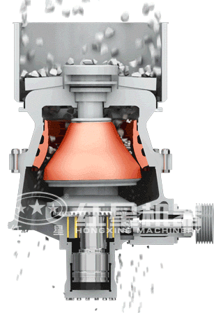 單杠圓錐破碎機結(jié)構(gòu)原理圖