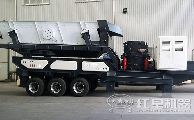 圓錐破移動(dòng)破碎站展示