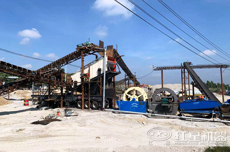 移動(dòng)制沙機(jī)生產(chǎn)現(xiàn)場
