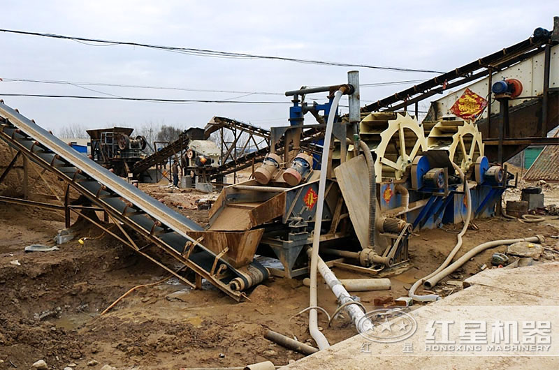 洗砂機作業(yè)現(xiàn)場