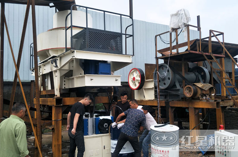 制砂現(xiàn)場(chǎng)