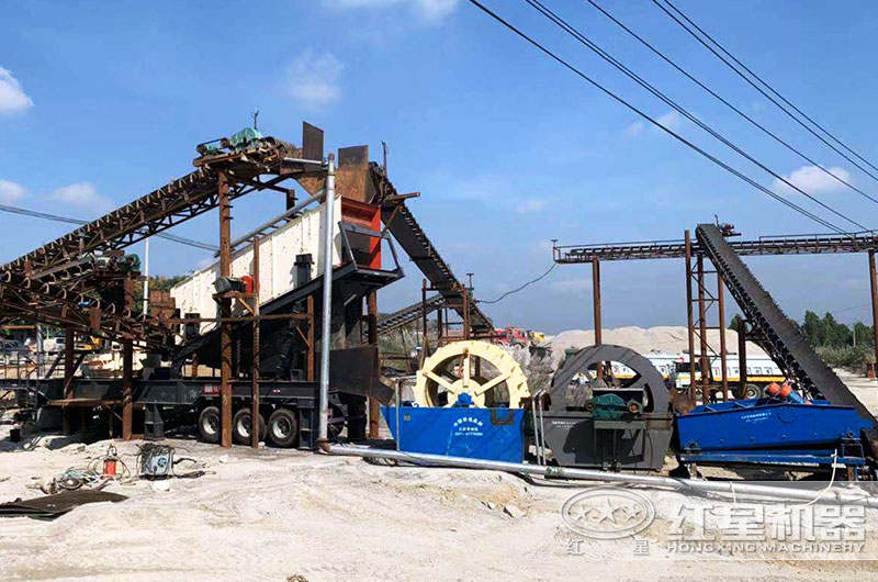 洗砂生產(chǎn)現(xiàn)場