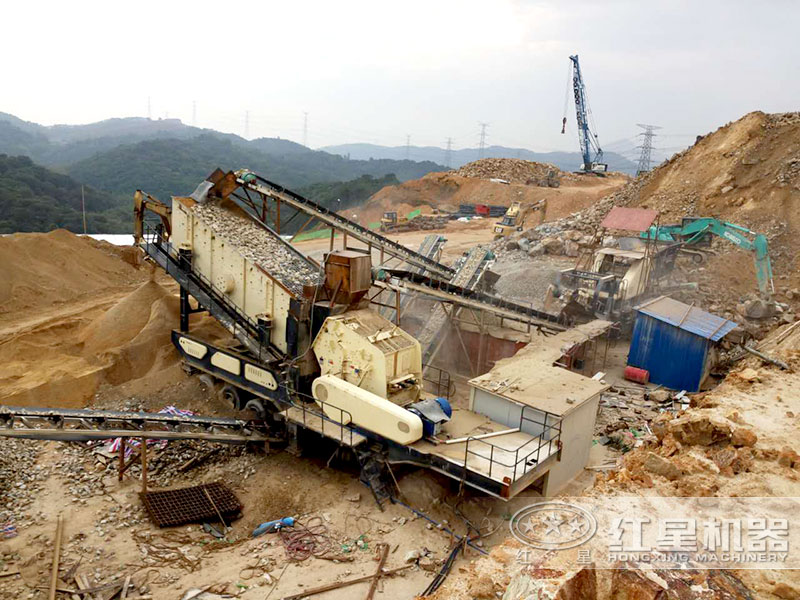 時產(chǎn)200噸移動石子破碎生產(chǎn)線果然占地面積小