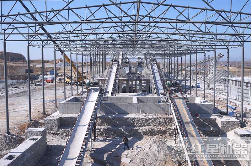 日產20000噸破碎生產線現(xiàn)場