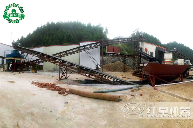 混合配搭制砂現(xiàn)場