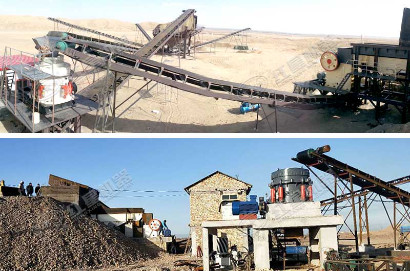 時產(chǎn)200噸石子破碎生產(chǎn)線二