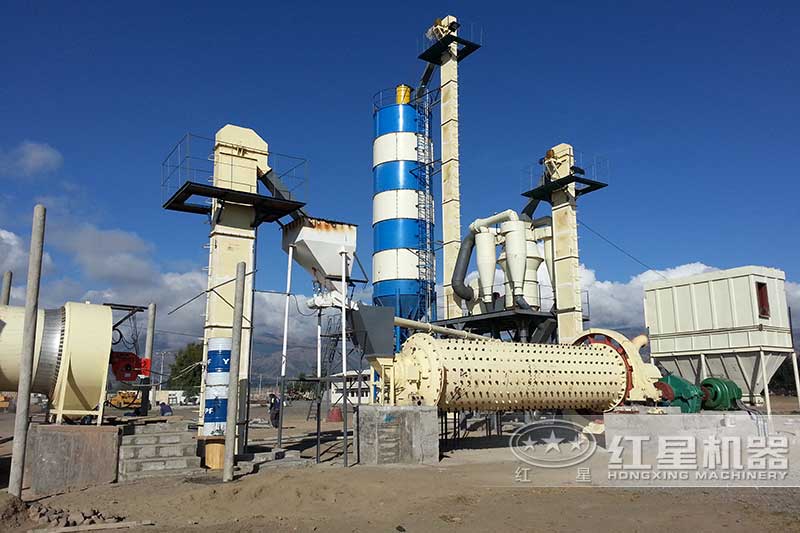 球磨機制粉現(xiàn)場