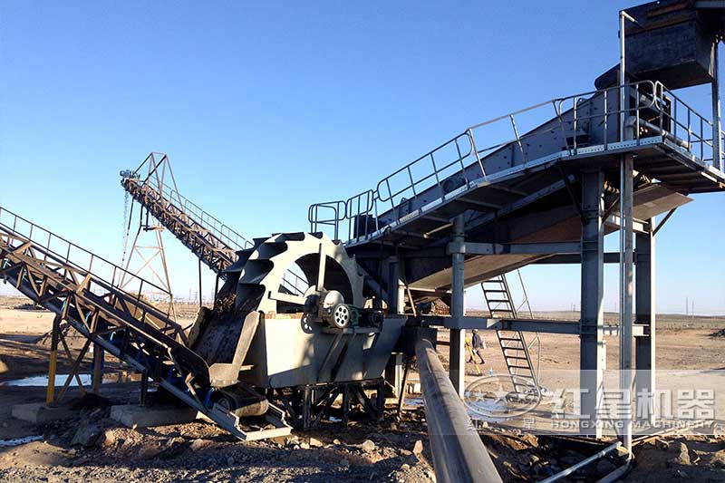 泥洗沙生產(chǎn)現(xiàn)場(chǎng)