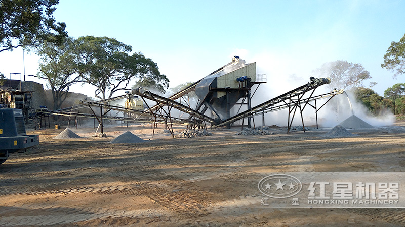 時產(chǎn)100噸沙石廠