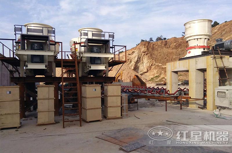 石頭變沙子生產(chǎn)線工藝三現(xiàn)場實拍